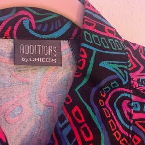 Chico's Vibrant Geometric Jacket